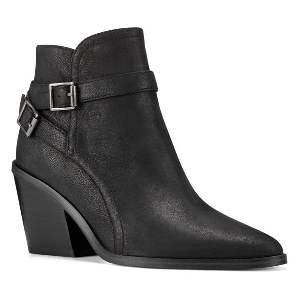 Nine West Scala Western Black Ankle Boots | Ireland 54K53-0Y01